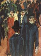 Ernst Ludwig Kirchner Gatuscen from Berlin oil